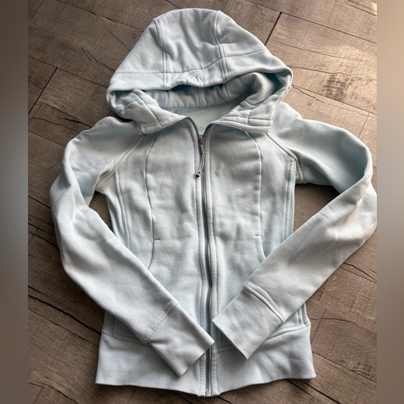 lululemon athletica Jackets & Blazers - Lululemon Scuba Full Zip Baby blue